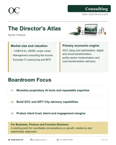 The Director’s Atlas — Consulting sector outlook, cover