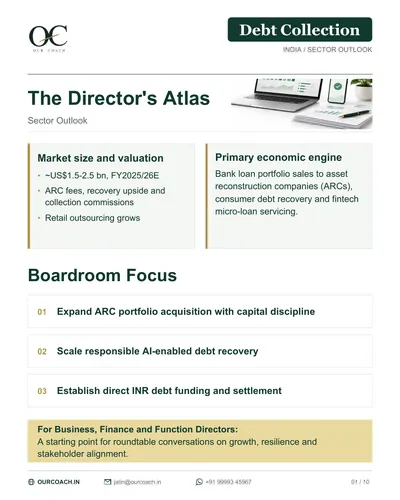 The Director’s Atlas — Debt Collection sector outlook, cover