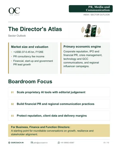 The Director’s Atlas — PR Media & Communication sector outlook, cover