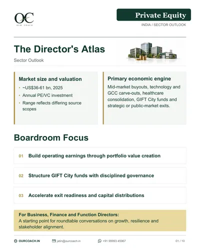 The Director’s Atlas — Private Equity sector outlook, cover